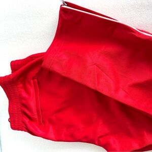 Men's Red Joggers with White Trim